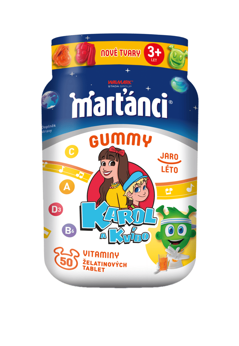 Marťánci Karol a Kvído - želatinové vitamínky pro děti