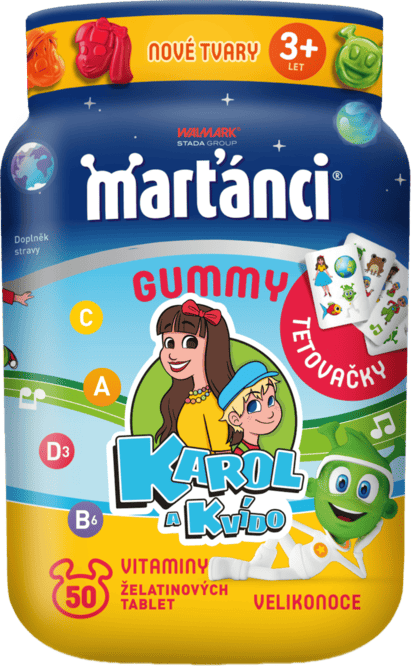 Marťánci želatinové vitamíny pro děti velikonoční edice